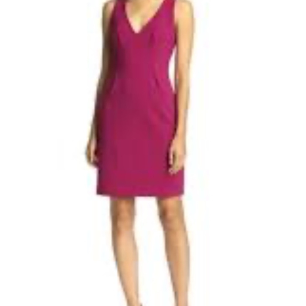 Jacob Fuchsia Silk Mini Dress